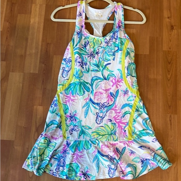 Lilly Pulitzer Dresses & Skirts - Lilly Pulitzer Small Mermaid In The Shade MIANNA TENNIS DRESS with shorts